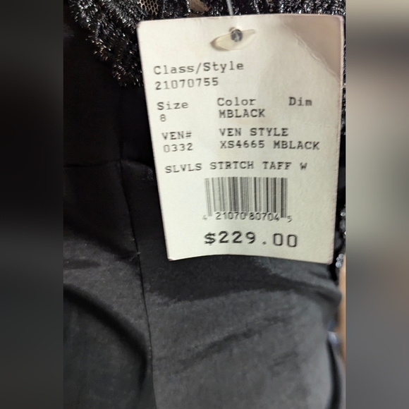 NWT Davids Bridal Evening Gown size 8 - Picture 8 of 11